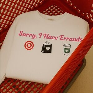 “Sorry, I Have Errands” Aesthetic Sweatshirt – Cozy Chic for Everyday Runs